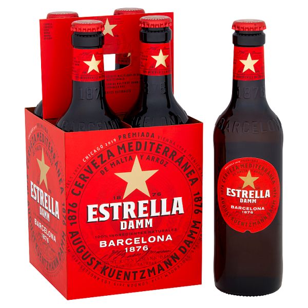 Estrella Damm Beer 4 x 330ml