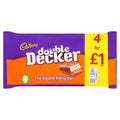 Cadbury Double Decker £1 Chocolate Bar 4 Pack 160g