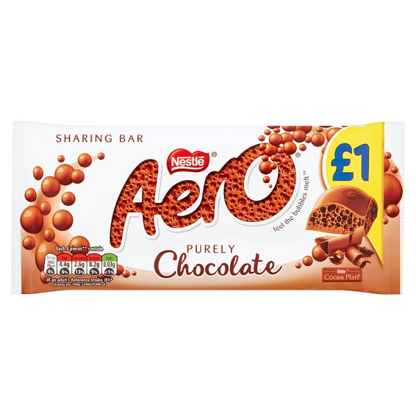 Aero Milk Chocolate Sharing Bar 100g