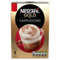 NESCAFE GOLD Cappuccino Coffee, 8 Sachets x 17g