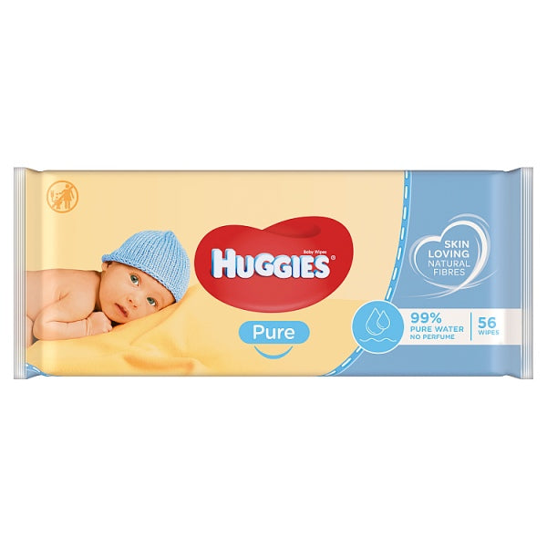Huggies Pure Baby Wipes - 1 Pack (56 Wipes/Pack)