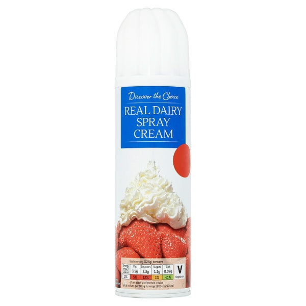 Discover the Choice Real Dairy Spray Cream 250g
