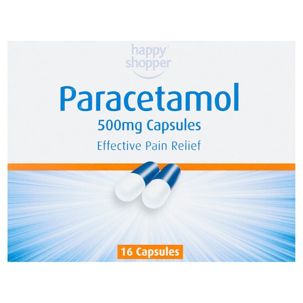 Happy Shopper Paracetamol 500mg Capsules 16 Capsules