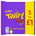 Cadbury Twirl £1 Chocolate Bar 5 Pack