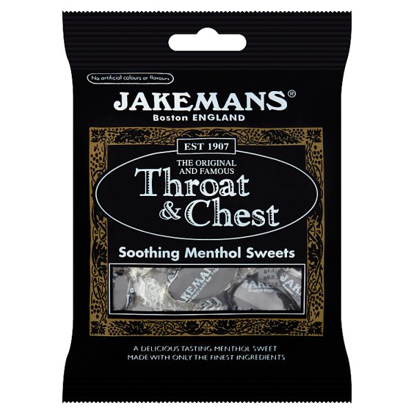 Jakemans Throat & Chest Soothing Menthol Sweets 100g