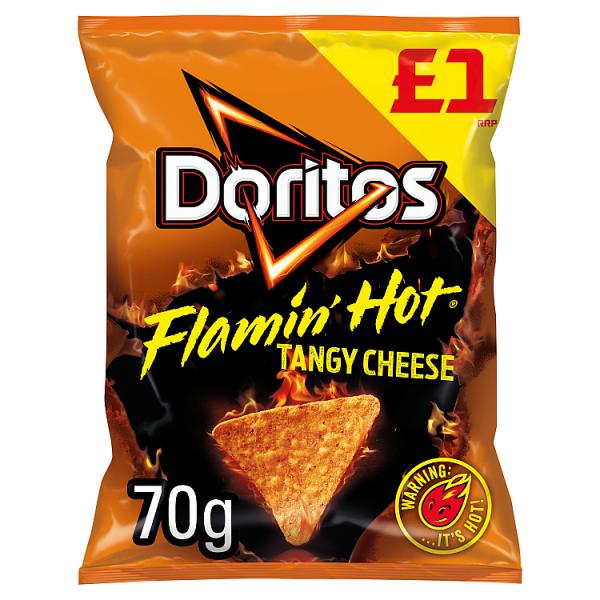 Doritos Flamin' Hot Tangy Cheese Tortilla Chips