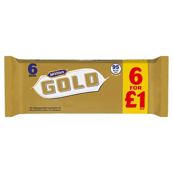 McVitie's 6 Gold Bars 106g