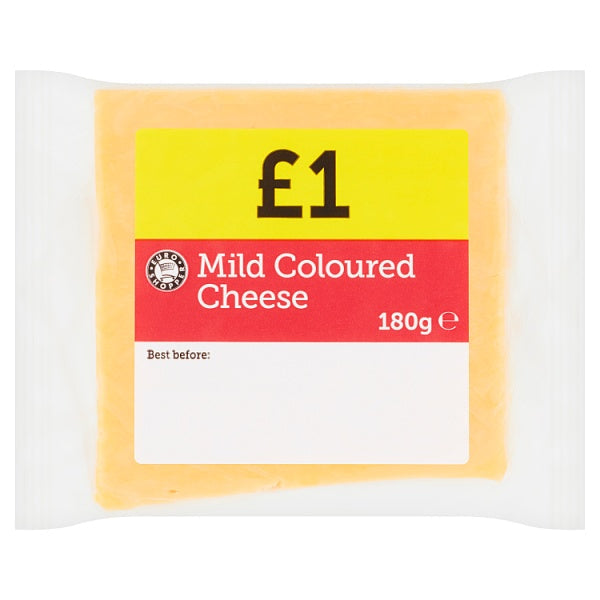 Euro Shopper Mild Coloured Cheese 180g