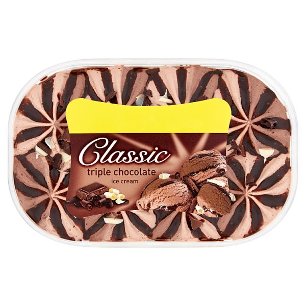 Classic Triple Chocolate Ice Cream 900ml