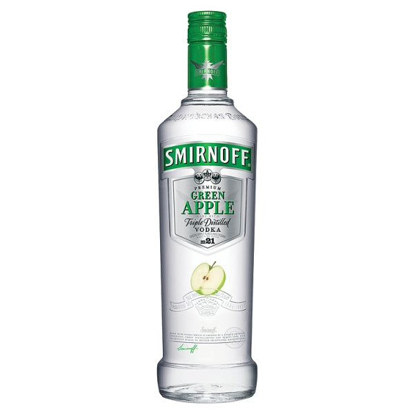 Smirnoff Premium Green Apple Flavoured Vodka 70cl