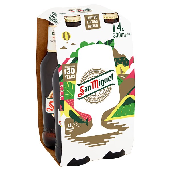 San Miguel Premium Lager Beer 4 x 330ml