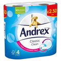 Andrex® Classic Clean Toilet Tissue 4 Rolls x 6 200sc