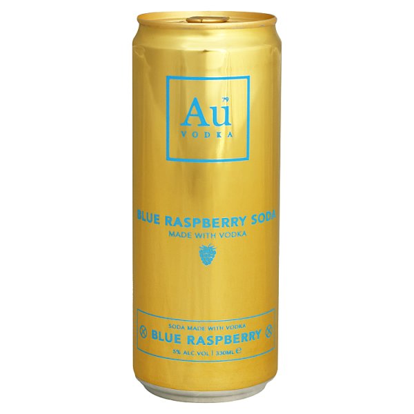 AU Vodka Blue Raspberry 330 ml