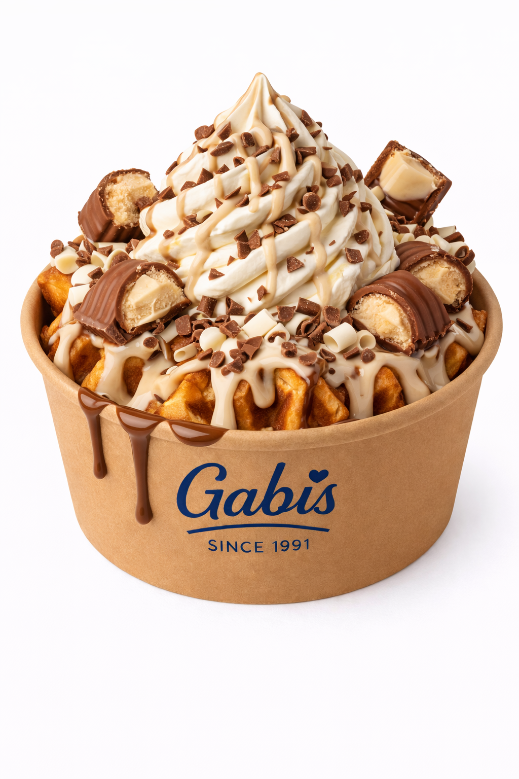 Kinder Melt Waffle Bowl