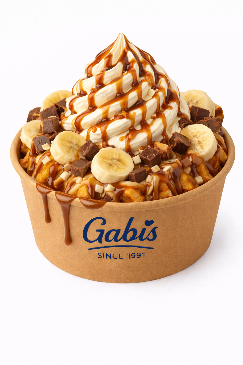 Banoffee Burst Waffle Bowl