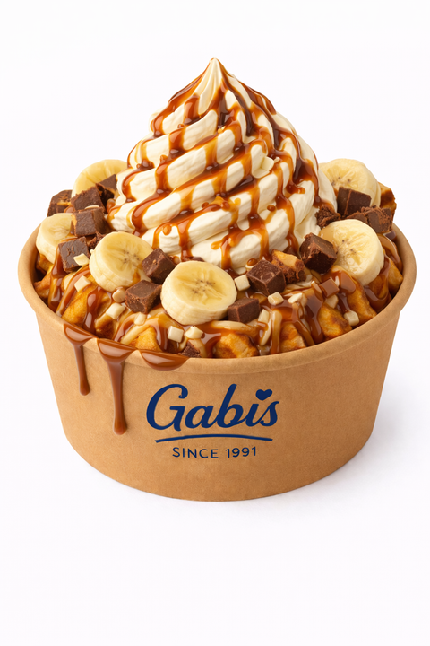 Banoffee Burst Waffle Bowl