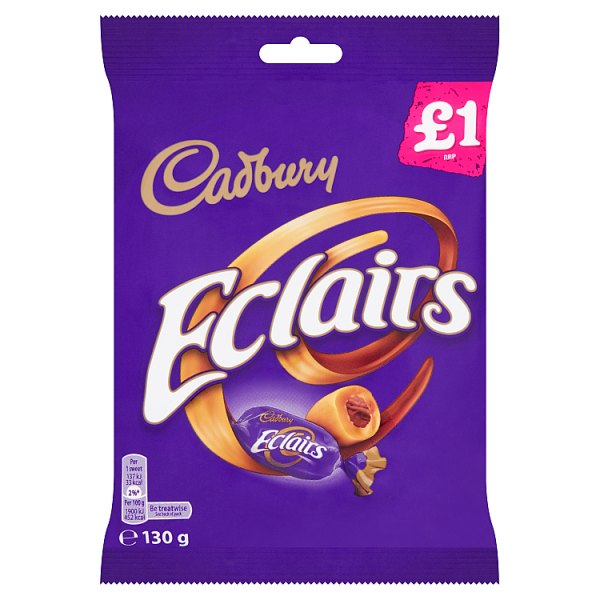 Cadbury Eclairs Classic £1 Chocolate Bag 130g
