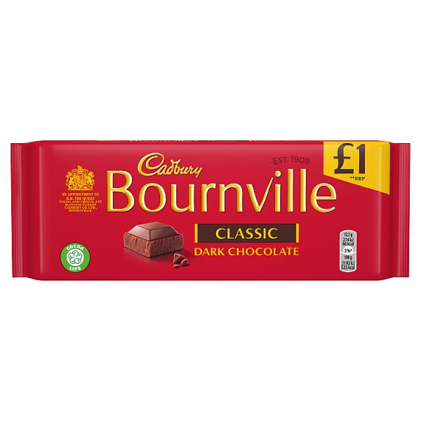 Cadbury Bournville Classic Dark Chocolate Bar