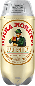 Birra Moretti L'Autentica - SUB Keg Lager | 4.6% | 2 Litres