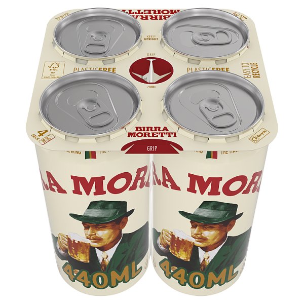 Birra Moretti 440ml 4 Pack