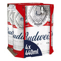 Budweiser 440ml 4 Pack