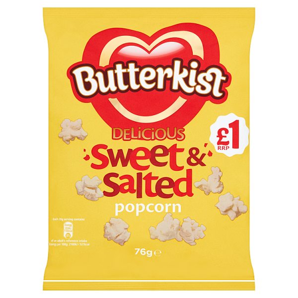 Butterkist Delicious Sweet & Salted Popcorn 76g