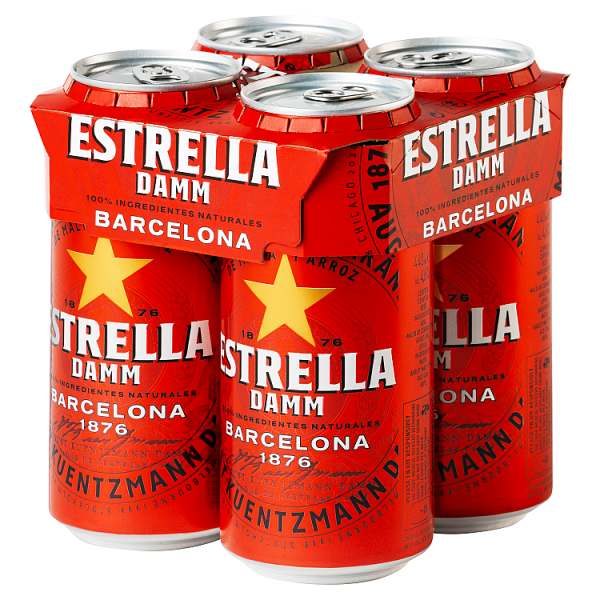 Estrella Damm 440ml 4 Pack