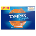 Tampax Compak Super Plus Tampons Applicator 18X