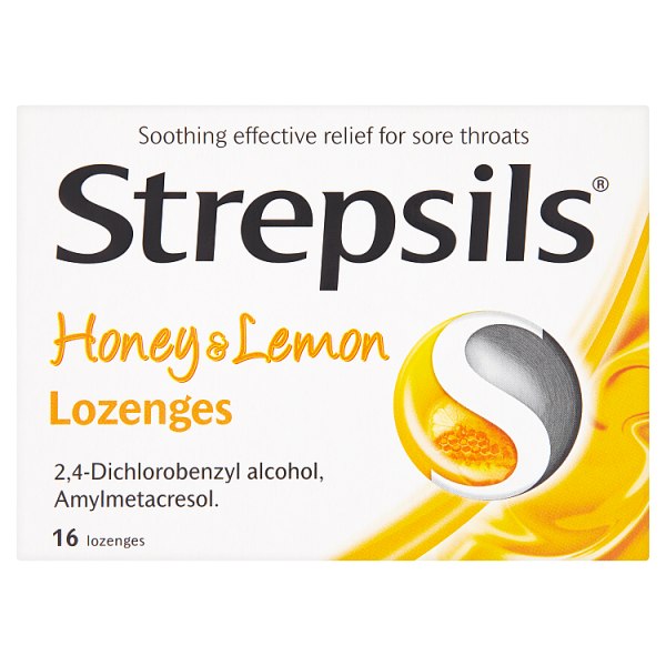 Strepsils Honey & Lemon Lozenges 16 Lozenges