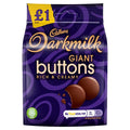 Cadbury Darkmilk Giant Buttons Chocolate Bag £1 90g