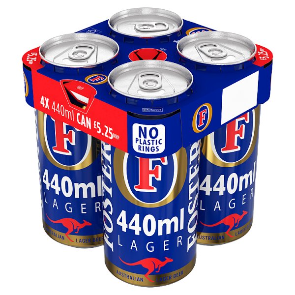 Fosters 440ml 4 Pack