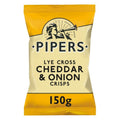 Pipers Cheddar & Onion Crisps 150g