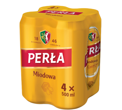 Perla Midowa Honey Beer 500ml 4 Pack