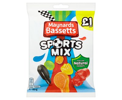 Maynards Bassetts Sports Mix £1 Sweets Bag 165g