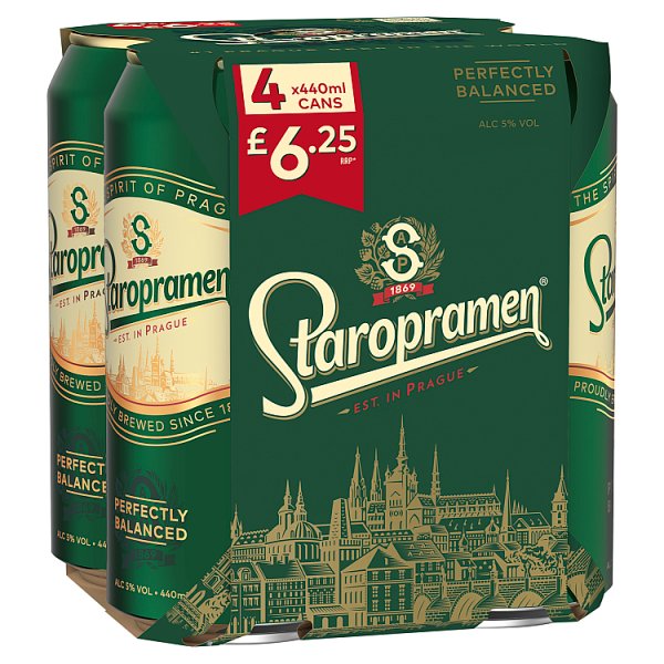 Staropramen 440ml 4 Pack